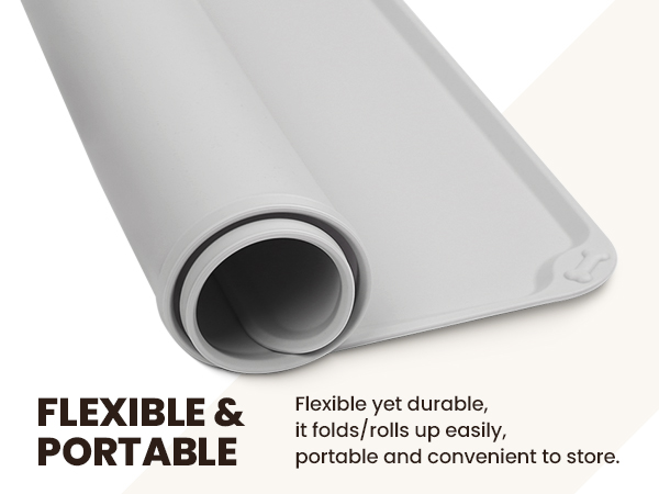 flexible pet feeding mat