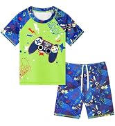 Toddler Boy Swimsuit Kids Swimsuit Boys Two Pieces Shark Swimsuit Toddler Rash Guard and Trunk