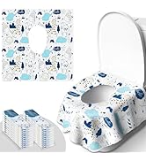 20 PCS Disposable Toilet Seat Covers, Extra Large Portable Potty Seat Covers for Toilet, Bathroom...