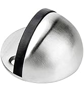 LemonHo 2 Pack Floor Mounted Door Stoppers 3M Adhesive Tapes Without Drilling/Screw in Door Stopp...