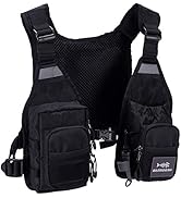 BASSDASH FV08 Ultra Lightweight Fly Fishing Vest for Men and Women Portable Chest Pack One Size F...