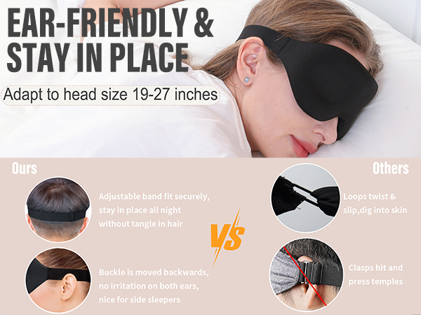 fully adjustable strap elastic band ear-friendly headband one size for all women wen kids