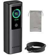 AsperX Laptop Power Bank, 165W 20000mAh, Aluminum Unibody, TFT Display Gray | Fast Charging Batte...