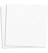 25 Sheets, White Cardstock Paper Heavyweight - 110 lb. Cover, 12" x 12"