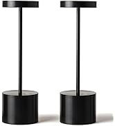 SAKRINGT 2 Pack Rechargeable Table Lamp, LED Cordless Table Lamp,5000mAh Battery Operated Portabl...