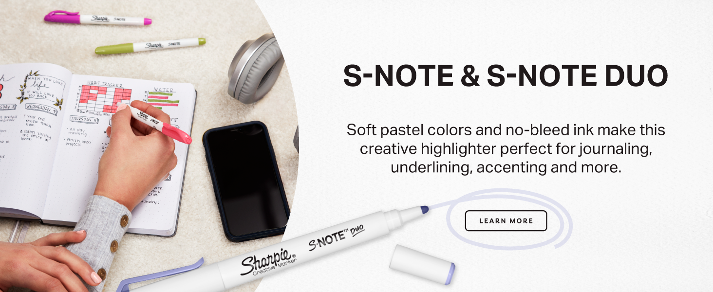 Sharpie s note duo journal underline accent note taking school study textbook trend aesthetic pretty