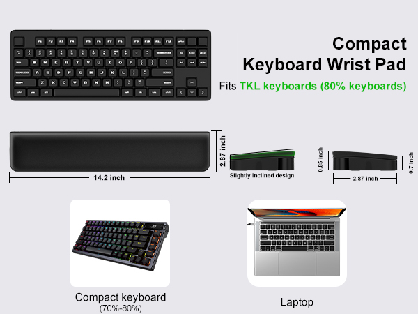 TKL keyboard wrist pad