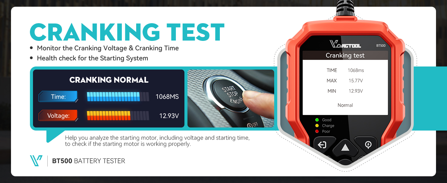 car battery load tester 12v automotive alternator tester