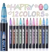 Yangmei Shimmer Markers Outline Pens, Easter Basket Stuffers for Teens, Gifts for Teens Girl Stuf...
