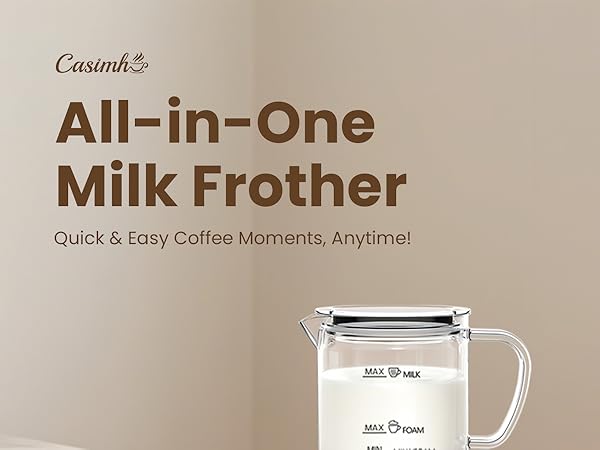 Our 4-in-1 milk frother is a game-changer for coffee lovers.