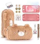 innoAura Switch Lite Case, 14 in 1 Switch Lite Accessories Bundle with Cute Switch Lite Carrying ...