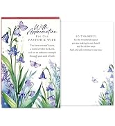 hvdler Pastor and Wife Appreciation Card Gift, Christian Thank You Card for Pastor and Pastor's W...