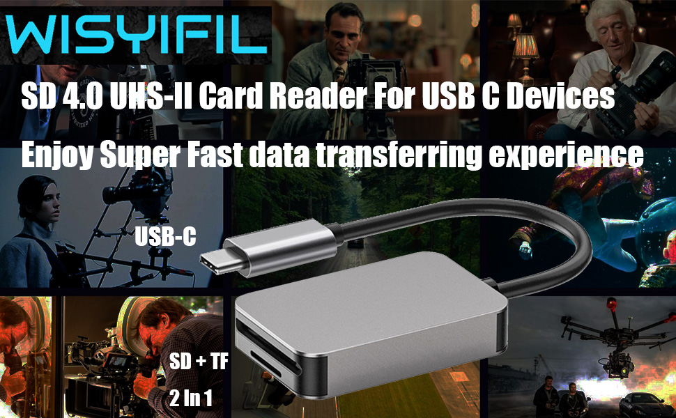 USB C devices SD Card reader for UHS-II cards