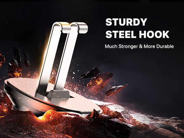 car cell phone holder STURDY STEEL HOOK