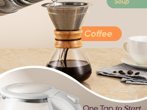 convenient design makes brewing easy