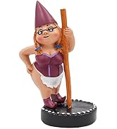 Pole Dancing Gnome Statue, Resin Garden Gnome Statues, Funny Outdoor Gnome Figure, Creative Garde...