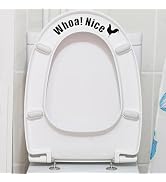 Funny Toilet Stickers,Whoa Nice Toilet Sticker Decal,Waterproof Vinyl Wall Art Sign Decor,Re...