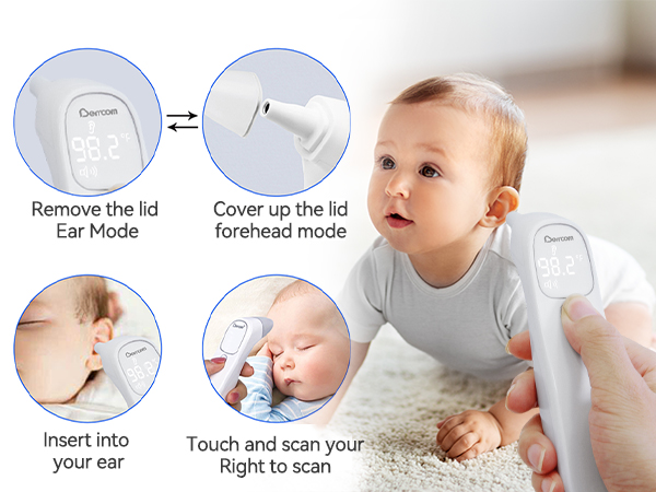 Contactless Medical Thermometer with Fever Alarm