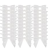 AIMUDI White Satin Ribbon Twist Tie Bows 3.5" Pretied Bows Premade Craft Bows for Treat Bags Cake...