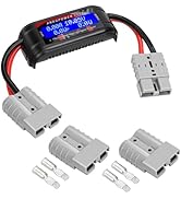 200A Power Analyzer with Power connectors, High Precision RC with Digital LCD Screen for Voltage ...