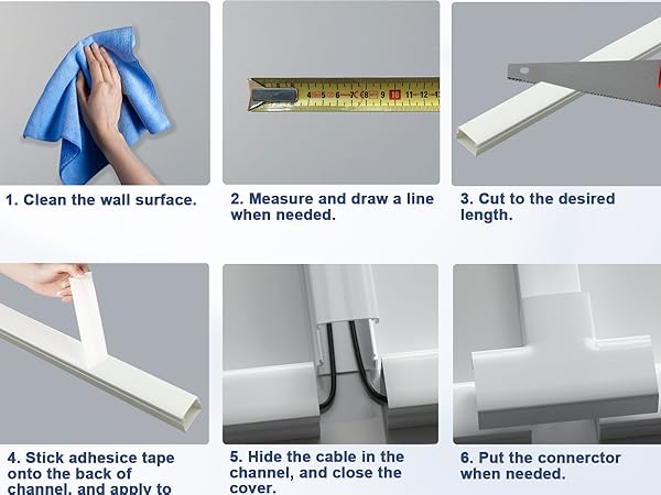 wire hider on wall