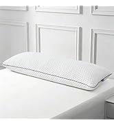 HOMELAB Adjustable Shredded Memory Foam Body Pillow, 20x54 Long Pillow for Back, Shoulder, Hip an...