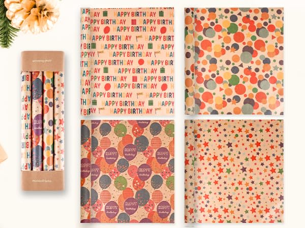 Birthday wrapping paper