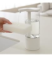 mooas Automatic Hand Soap Dispenser, Touchless Dish Soap Dispesner 17 oz Liquid 2 Soap Levels Wat...