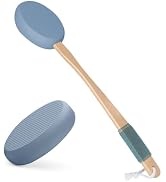 AmazerBath Lotion Applicator for Back, Feet, 2 Replacement Pads with 17" Curved Handle, Back Suns...