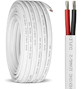 12 Gauge Marine Wire,12 AWG Duplex Marine Grade Wire,30ft Tinned Copper Boat Electrical Cable for...