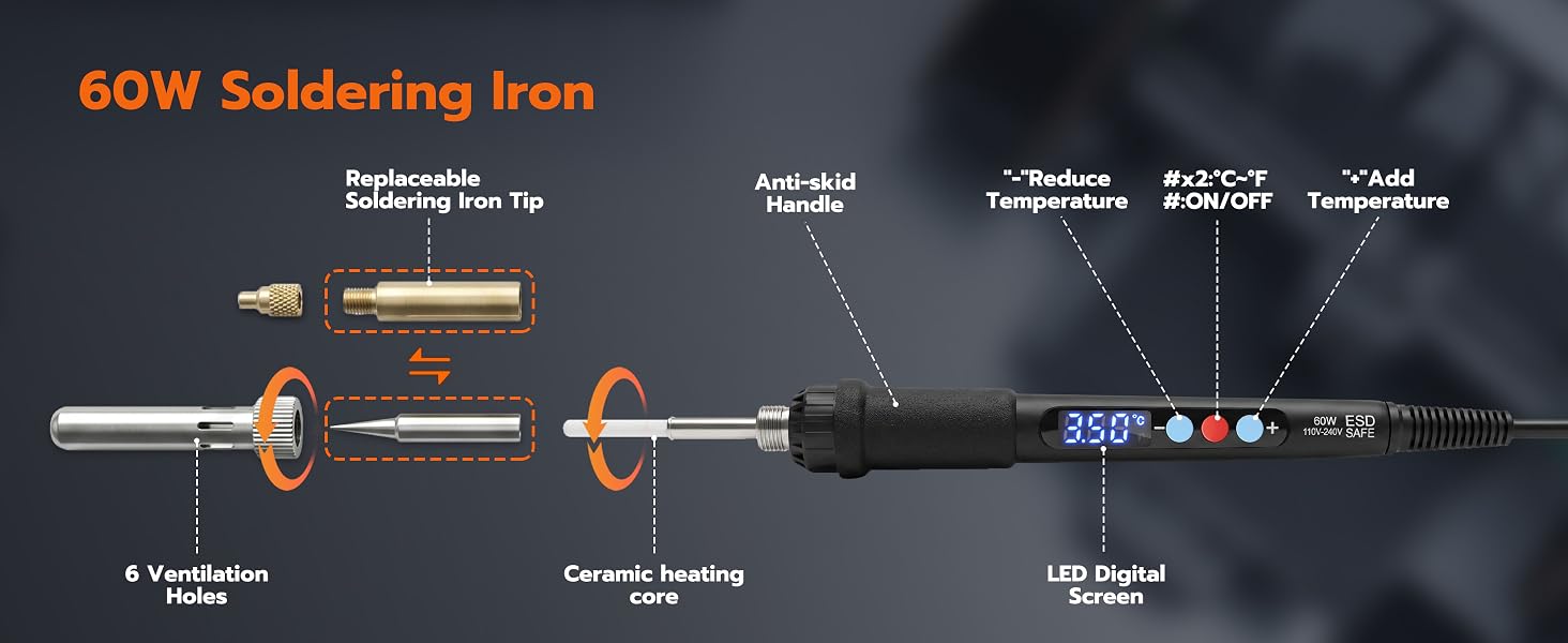60W Soldering Iron Structure
