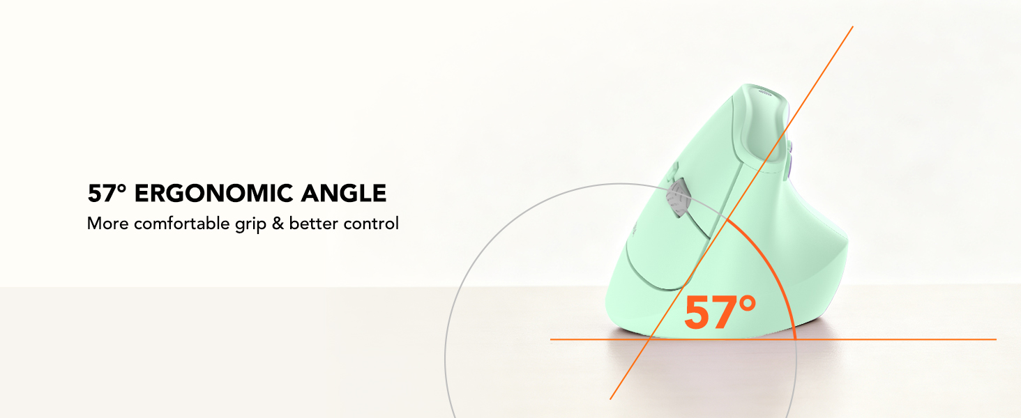 Ergonomic tilt vertical design