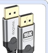 DisplayPort Cable 6Ft Pack of 2, Display Port DP 2.1 Cord (up to 2880P@60Hz, 2160P@240Hz, 1440P@3...