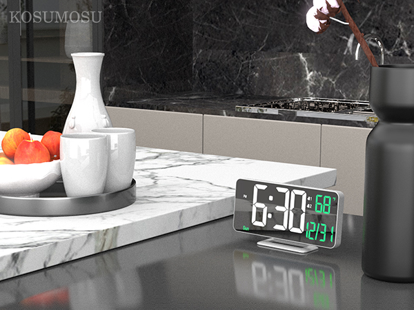 alarm clock with date