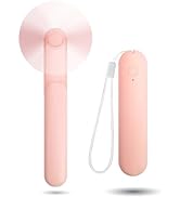 Nezylaf Handheld Mini Fan,3 IN 1 Portable Small Foldable fan,Rechargeable Personal Fan with Powe ...