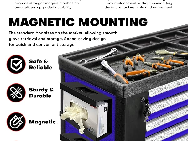 Magnetic Glove Box Holder