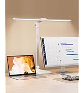 LED Desk Lamp for Office Home, Height Adjustable Architect Desk Light with USB Adapter, Stepless ...