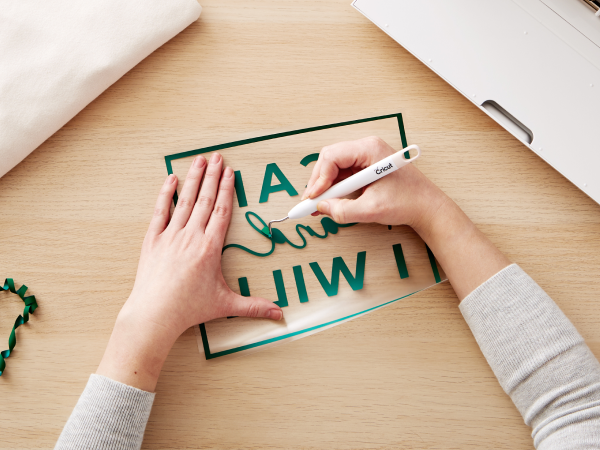 cricut value iron-on weeding