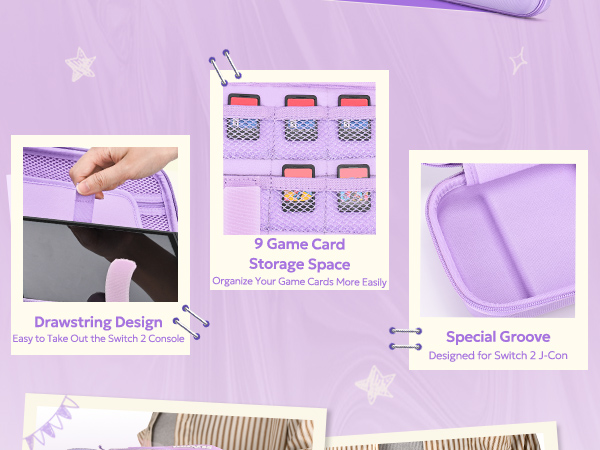 switch 2 case set purple