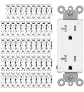 CML 20 Amp Decorator Receptacle Outlet with Tamper Resistant (TR), Standard Electrical Wall Outle...