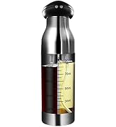 TINMIX Oil Sprayer for Cooking, Double-Spout Nozzle Olive Oil Sprayer & Vinegar Mister, Dual-Purp...