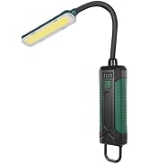Magnetic Work Light, Rechargeable Flashlight Machine Light with 360° Flexible Gooseneck, Shop Too...