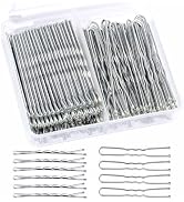Teenitor Silver Bobby Pins for Gray Hair, Silver Hair Pins, 100Pcs Grey Bobby Pins for Gray Hair ...