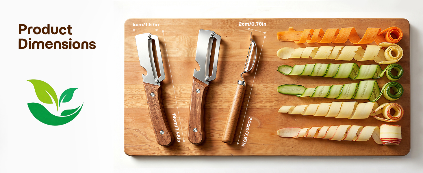 2 in 1 vegetable and fruit peeler set