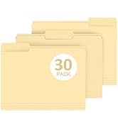 File Folder, PANDRI 30 Pack File Folder, 1/3 Cut Tab, Letter Size, Filing Folder for Office Schoo...