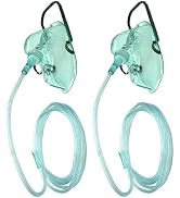 GlobalRoll Oxygen Mask, Adult Elongated Oxygen Mask with 7feet Length 6mm Oxygen Tube and Adjusta...