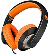 Rockpapa Comfort+ Wired Kids Headphones with Microphone and Volume Control, Lightweight Boys Girl...