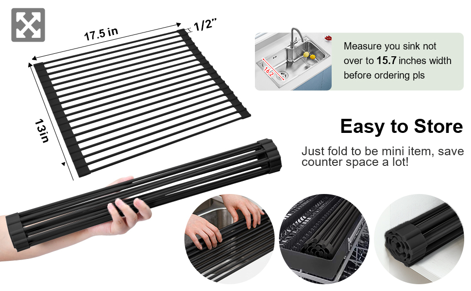 over sink dish drying rack