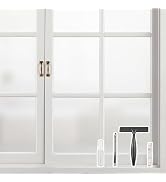 Kromapolis Window Privacy Film Frosted Glass Window Film, Heat Blocking Privacy Film for Glass Wi...