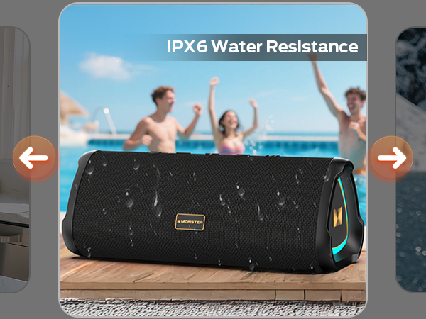 IPX6 Water Resistance
